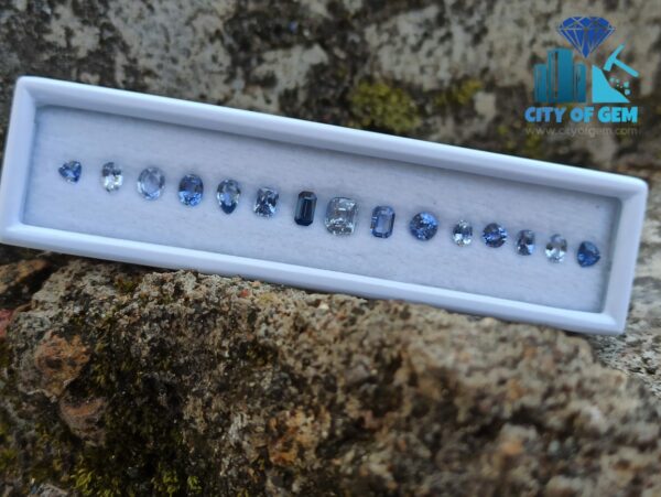 Fine Quality Ceylon Blue Sapphire Wholesale Faceted Gemstones Lot - City of gem Ratnapura