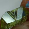 Excellent Transparent Rare Natural Chrysoberyl Apple Green Half Petal Crystal with naturally formed growth marks - city of gem ratnapura