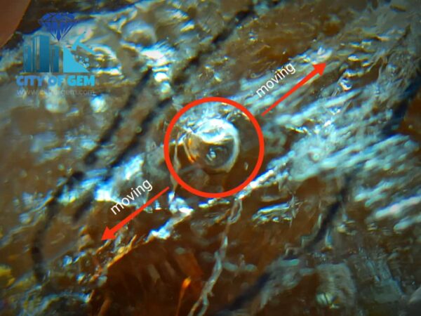 Ceylon Natural Enhydro Quartz Crystal Cluster - Visible 2 moving gass bubble - City of gem Ratnapura