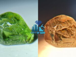 Excellent transparent Rare Natural Chrysoberyl Alexandrite Complete Crystal with growth Marks City of gem Ratnapura