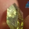 Excellent Transparent Rare Natural Chrysoberyl Apple Green Half Petal Crystal with naturally formed growth marks - city of gem ratnapura