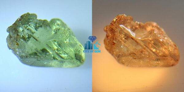 Ceylon Natural Alexandrite Cats Eye with small alexandrite couple (all facet grade) - city of gem Ratnapura