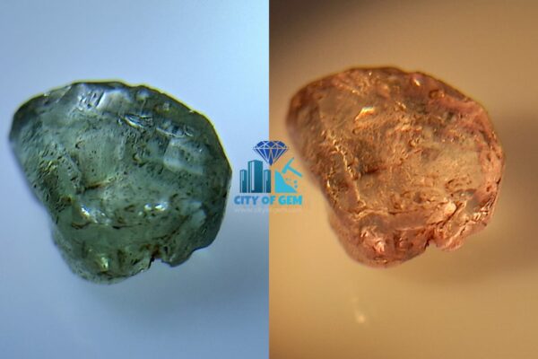 Ceylon Natural Alexandrite Cats Eye with small alexandrite couple (all facet grade) - city of gem Ratnapura