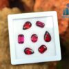 Natural Pink & Red Garnet Faceted Gemstones Collection with Purplish Rhodolites - City of gem Ratnapura