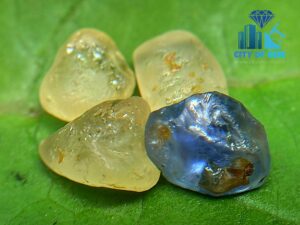Ceylon Sapphire - Natural Yellow Sapphire Collection with Blue Sapphire from Ratnapura, Sri Lanka   