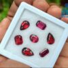 Natural Pink & Red Garnet Faceted Gemstones Collection with Purplish Rhodolites - City of gem Ratnapura