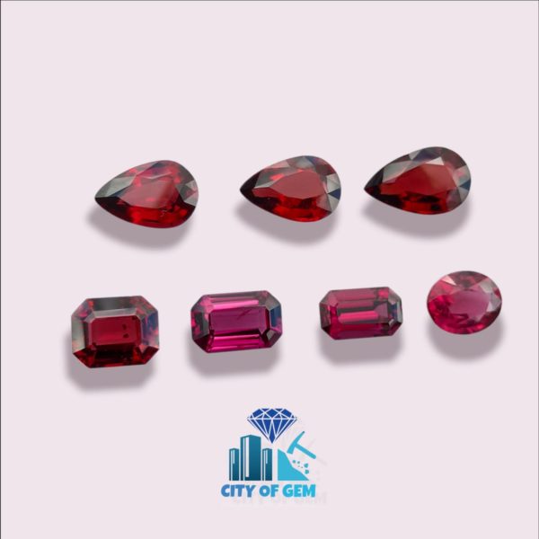 Natural Pink Rhodolite Garnet Rough 1.4ct-7ct gemstones Africa 70%-95% clean 1pc 