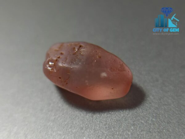 Ceylon Natural Padparadscha Sapphire Rough Gem Couple - King Sapphire - City of gem ratnapura