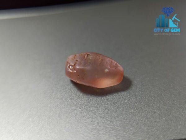 Ceylon Natural Padparadscha Sapphire Rough Gem Couple - King Sapphire - City of gem ratnapura