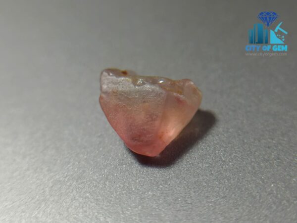 Ceylon Natural Padparadscha Sapphire Rough Gem Couple - King Sapphire - City of gem ratnapura