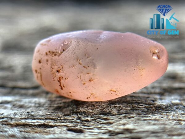 Ceylon Natural Padparadscha Sapphire Rough Gem Couple - King Sapphire - City of gem ratnapura