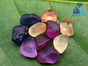 High Quality Ceylon Natural Mix Sapphire collection with unique colors from Rambuka Mining