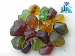 Natural Facet Grade Rough Zircon Collection from Sri Lanka