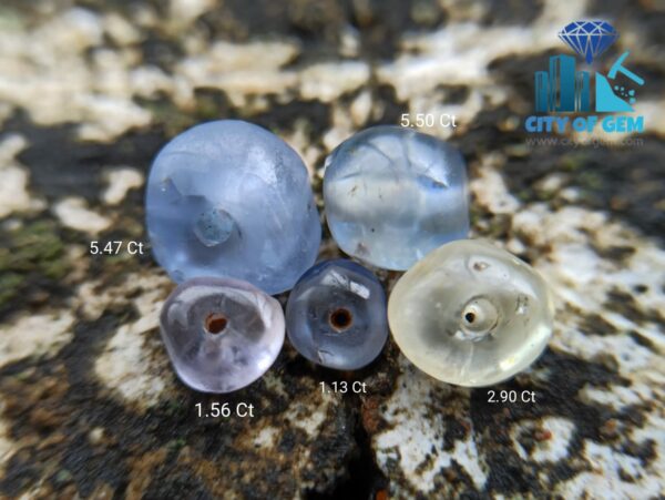 Ancient Natural Sapphire Necklace Beads from Sri Lanka mukkaru stones - Gem History