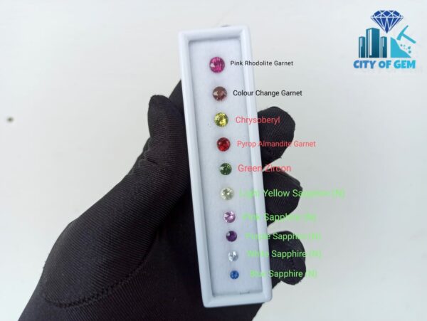 _Natural Multicolour Gemstones Round Lot With Different Gem Varieties - city of gem ratnapura