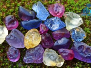 Ceylon Natural Rough Sapphire Mix Color Collection from City of Gem - city of gem ratnapura