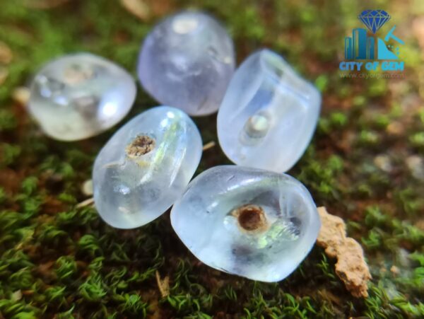 Ancient Natural Sapphire Mukkaru Beads from Sri Lanka mukkaru stones- Gem History City of gem ratnapura