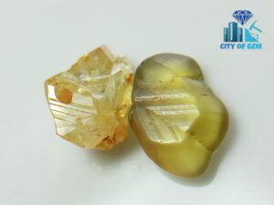 Ceylon Natural Chrysoberyl Sixling Crystal Couple for collectors