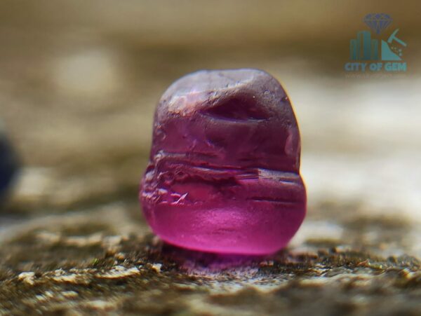 2_Ceylon Natural Facet Grade Pink and Blue Sapphire Rough Alluvial Gemstones Couple - city of gem ratnapura