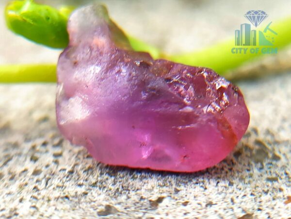 13_Facet Grade Ceylon Natural Sapphire Rough Stones - Pink to Purple Color Range - city of gem ratnapura