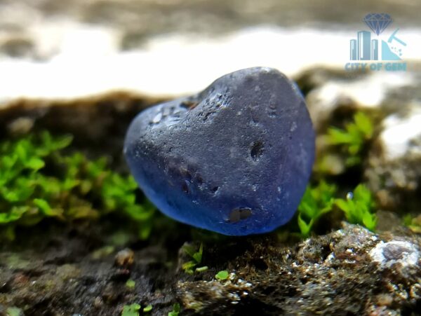 4_Ceylon Natural Facet Grade Pink and Blue Sapphire Rough Alluvial Gemstones Couple - city of gem ratnapura