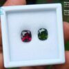 1_Green & Red - Natural Green Zircon and Red Garnet Couple from Sri Lanka -City of gem ratnapura