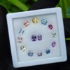 7_Ceylon Natural Faceted Multicolour Sapphire Collection - Cushion & Octagon Shape ' city of gem ratnapura