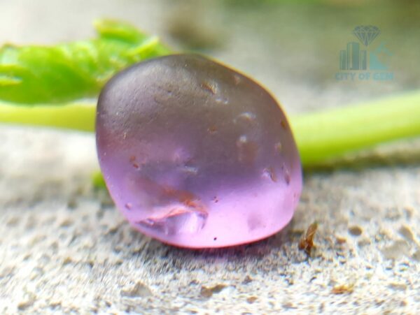 3_Facet Grade Ceylon Natural Sapphire Rough Stones - Pink to Purple Color Range - city of gem ratnapura
