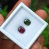1_Green & Red - Natural Green Zircon and Red Garnet Couple from Sri Lanka -City of gem ratnapura