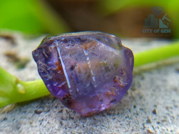 7_Facet Grade Ceylon Natural Sapphire Rough Stones - Pink to Purple Color Range - city of gem ratnapura