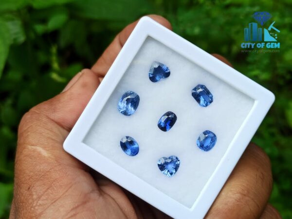 7_Ceylon Natural Blue Sapphire Faceted Gemstones Collection 1-2 Ct Range - city of gem ratnapura
