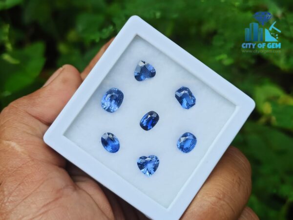 7_Ceylon Natural Blue Sapphire Faceted Gemstones Collection 1-2 Ct Range - city of gem ratnapura