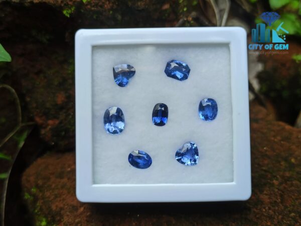 7_Ceylon Natural Blue Sapphire Faceted Gemstones Collection 1-2 Ct Range - city of gem ratnapura