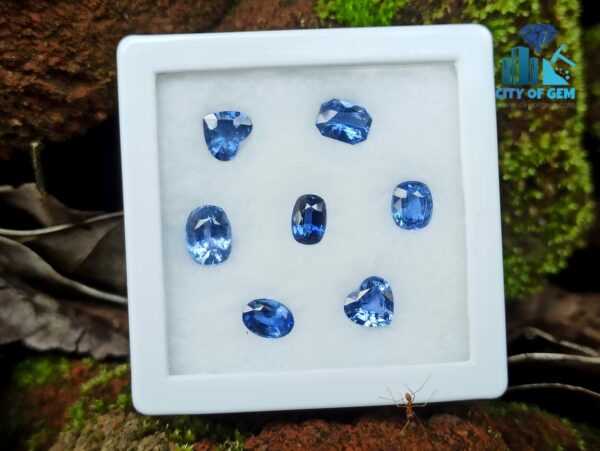 7_Ceylon Natural Blue Sapphire Faceted Gemstones Collection 1-2 Ct Range - city of gem ratnapura
