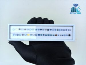 2_Faceted Octagon Shape Various shades of Blue Sapphire Collection - city of gem ratnapura