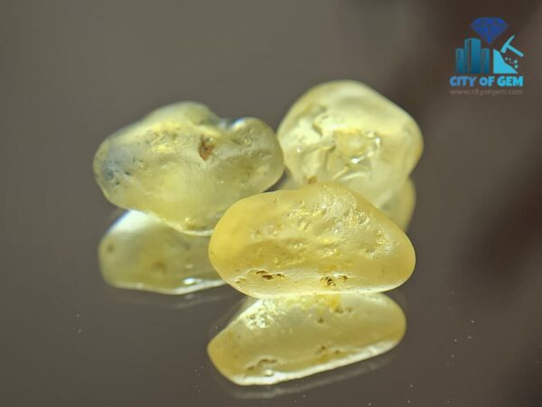3_Facet Grade High Quality Natural Yellow Sapphires Rough - city of gem ratnapura