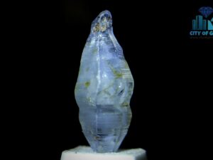 3_Double Terminated Natural Bipyramidal Sapphire Complete Crystal with Good Transparency & Naturally accurred growth Marks