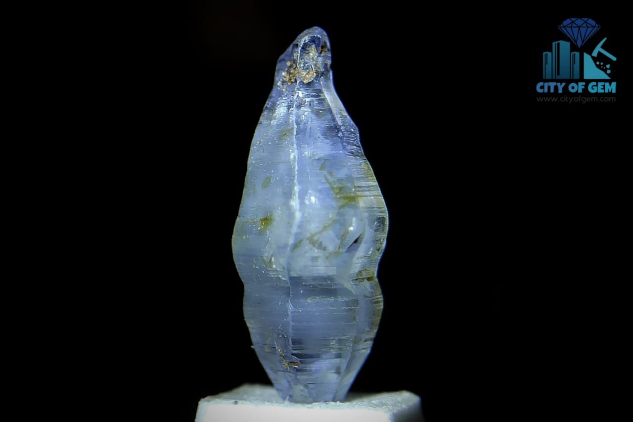Double Terminated Natural Bipyramidal Sapphire Complete Crystal