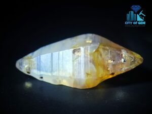 1_Natural Double Terminated Bipyramidal White Sapphire Complete Crystal City of gem ratnapura
