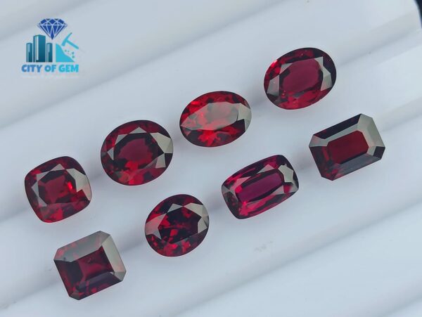 1_Natural Garnet Faceted Collection Oval, Cushion & Octagon - city of gem ratnapura