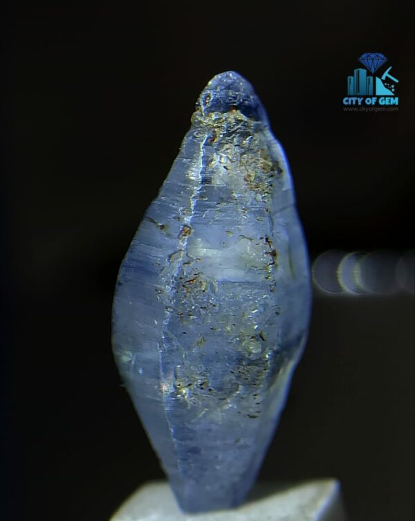 5_Sapphire Complete Double Terminated Bipyramidal Crystal with Good Transparency