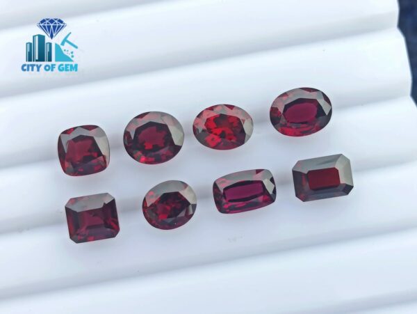 1_Natural Garnet Faceted Collection Oval, Cushion & Octagon - city of gem ratnapura