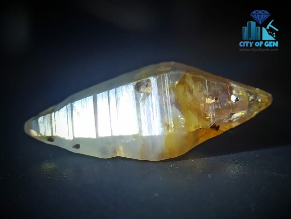 1_Natural Double Terminated Bipyramidal White Sapphire Complete Crystal City of gem ratnapura