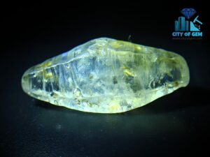 1_Natural Double Terminated Bipyramidal White Sapphire Complete Crystal City of gem ratnapura