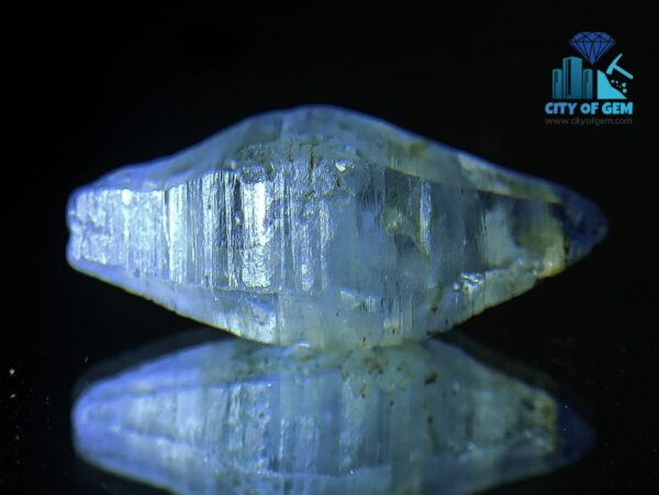 5_Sapphire Complete Double Terminated Bipyramidal Crystal with Good Transparency