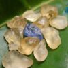 3_Facet Grade Ceylon Natural Yellow Sapphire Collection with Blue Sapphire - City of gem ratnapura