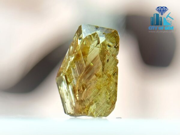 Rare Natural Chrysoberyl Crystal Couple With Naturally Occurred Growth Marks