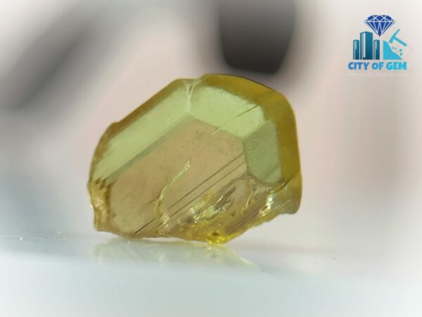 Rare Natural Chrysoberyl Crystal Couple With Naturally Occurred Growth Marks