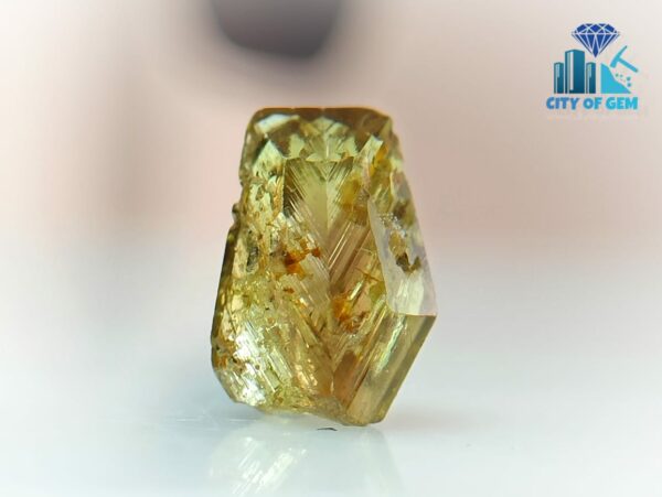 Rare Natural Chrysoberyl Crystal Couple With Naturally Occurred Growth Marks
