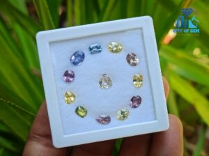 3_Faceted Natural Ceylon Sapphire Collection - city of gem ratnapura